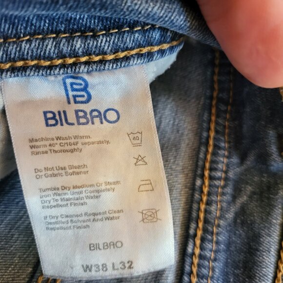 BILBAO Jeans Men's 38 x 32 Regular Fit Medium Wash Straight Leg NEW B3 - Picture 5 of 9